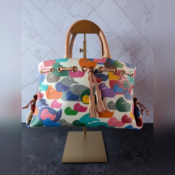 Dooney & Bourke Multicolor Pattern Tote - Picture 1 of 9